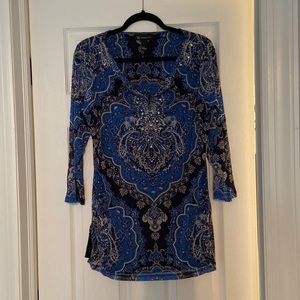 INC beaded tunic
